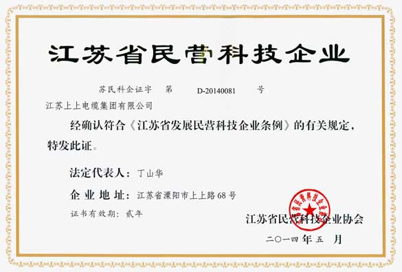 mg不朽情缘被评为“江苏省民营科技企业”