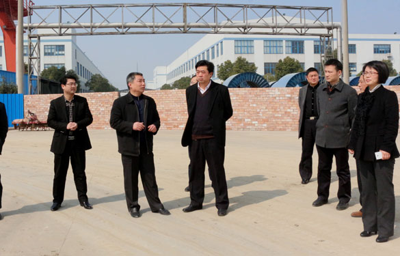常州市委副秘书长王生大一行来mg不朽情缘集团督查新开工项目