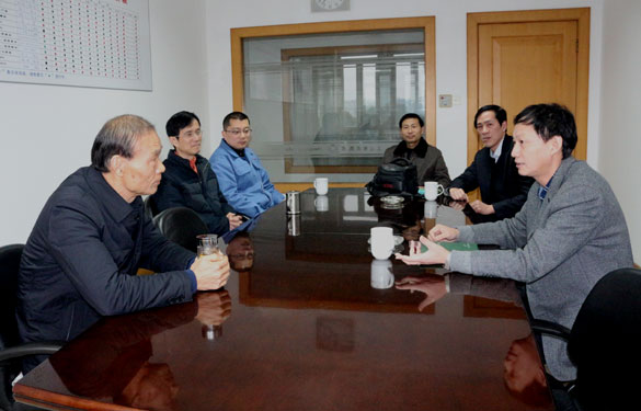 溧阳市地税局局长鞠嘹亮一行来mg不朽情缘走访