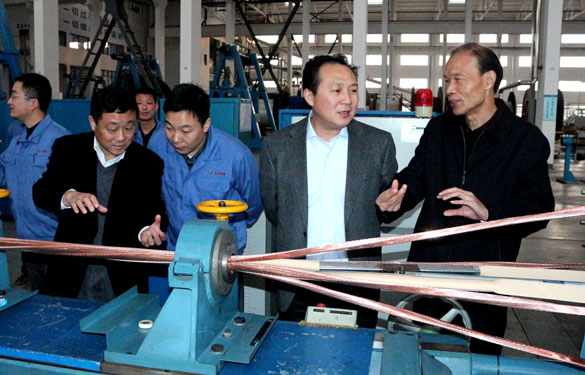 溧阳市供电公司总司理徐国平一行来mg不朽情缘集团考察