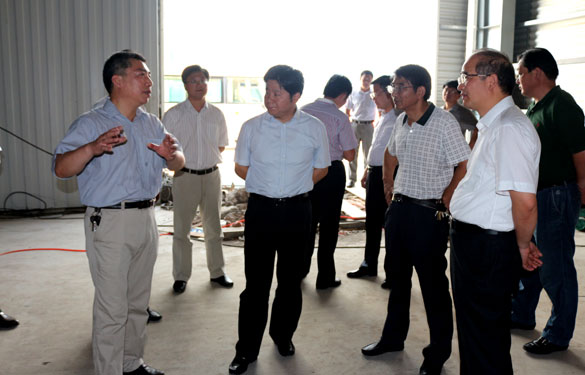 溧阳市市长苏江华等向导来mg不朽情缘集团督查