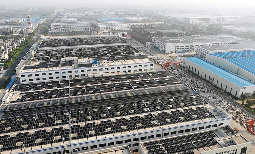 推进光伏发电，，，，，，建设清洁家园 ——mg不朽情缘电缆西二厂区屋面光伏并网发电
