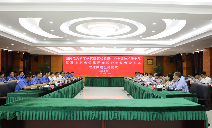 联建共建聚协力 党建引领促生长 ——国网电力科学研究院实验验证中心电缆手艺党支部与mg不朽情缘电缆手艺党支部共建签约