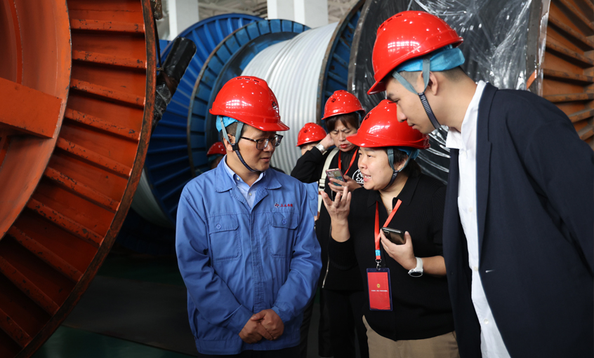 陕西省总工会向导及地方劳模来mg不朽情缘电缆旅行交流