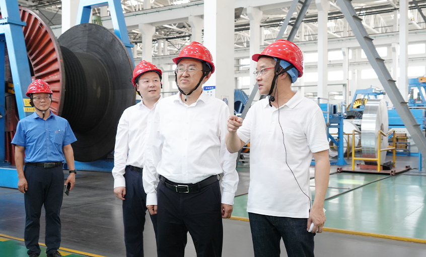 省人社厅朱从明厅长调研mg不朽情缘电缆 勉励企业施展树模作用稳岗扩岗促就业